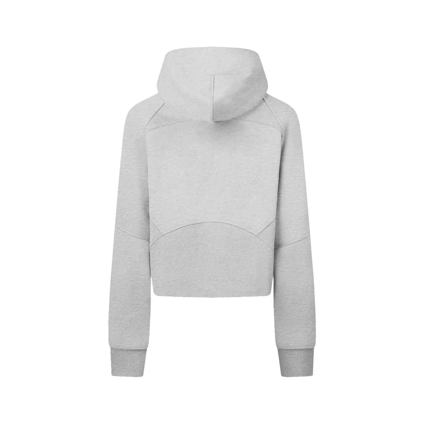 Cropped Zip-Through Hoodie