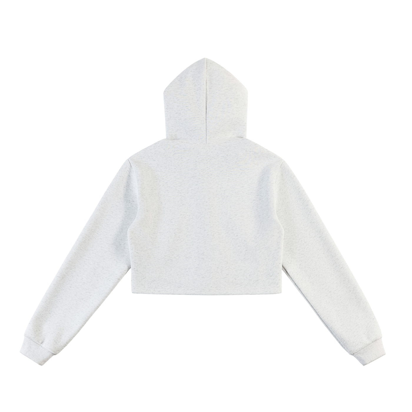 Essential Cropped Zip-Up Hoodie